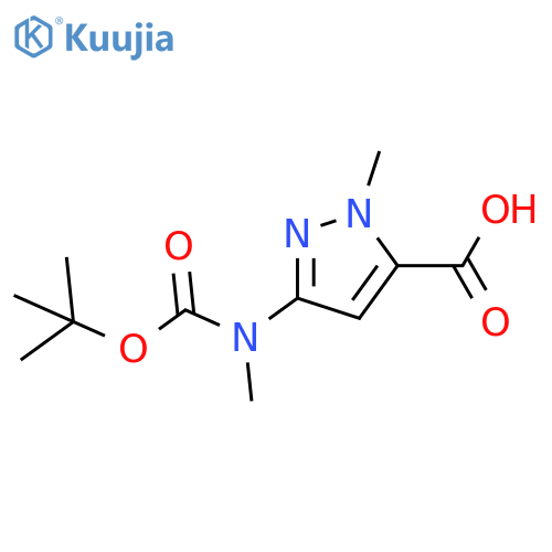 3-((Tert-Butoxycarbonyl)(Methyl)Amino)-1-Methyl-1H-Pyrazole-5-Carboxylic Acid structure