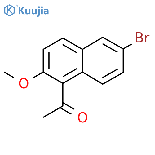 1-(6-Bromo-2-methoxynaphthalen-1-yl)ethanone structure