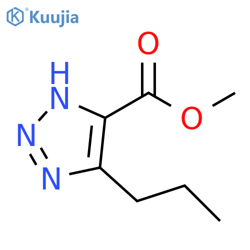1H-1,2,3-Triazole-5-carboxylic acid, 4-propyl-, methyl ester structure