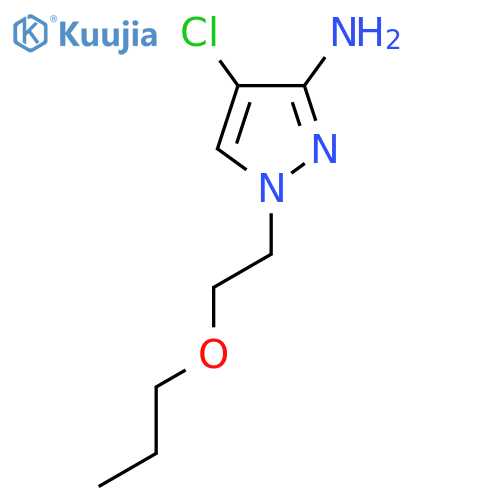 4-chloro-1-(2-propoxyethyl)-1H-pyrazol-3-amine structure