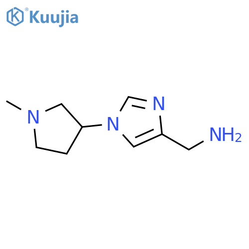 1H-Imidazole-4-methanamine, 1-(1-methyl-3-pyrrolidinyl)- structure