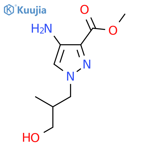 methyl 4-amino-1-(3-hydroxy-2-methylpropyl)-1H-pyrazole-3-carboxylate structure