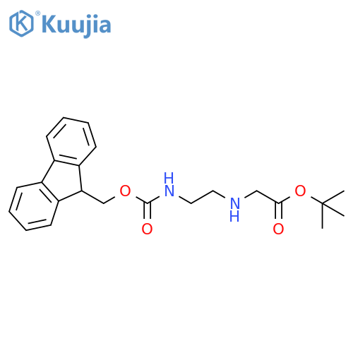 tert-butyl N-(2-{[(9H-fluoren-9-ylmethoxy)carbonyl]amino}ethyl)glycinate structure