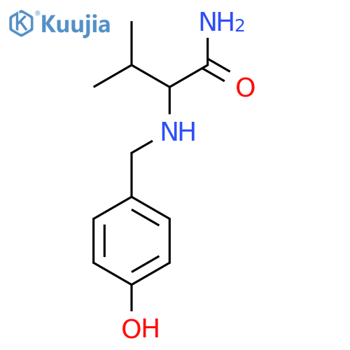 2-{(4-hydroxyphenyl)methylamino}-3-methylbutanamide structure