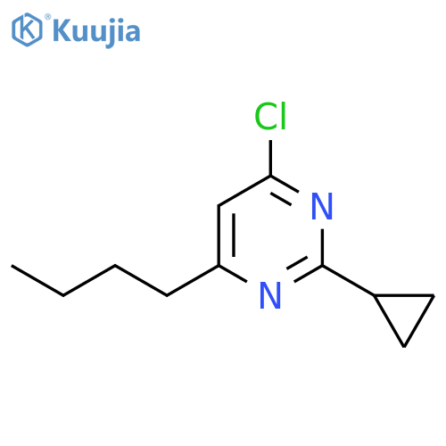 4-Butyl-6-chloro-2-cyclopropylpyrimidine structure