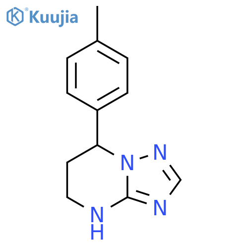 7-(4-methylphenyl)-4H,5H,6H,7H-1,2,4triazolo1,5-apyrimidine structure