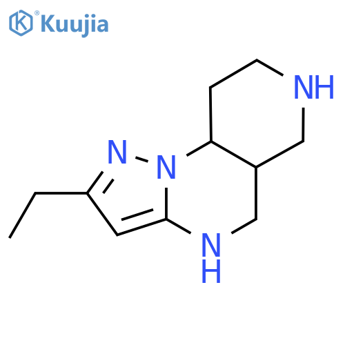4-ethyl-2,3,7,11-tetraazatricyclo7.4.0.0,2,6trideca-3,5-diene structure