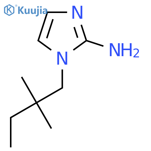 1-(2,2-Dimethylbutyl)-1H-imidazol-2-amine structure
