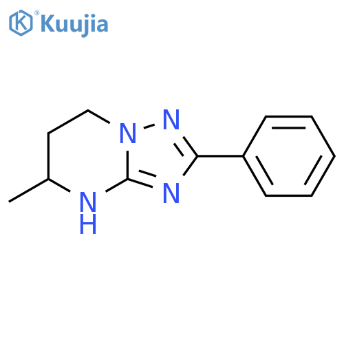 5-methyl-2-phenyl-4H,5H,6H,7H-1,2,4triazolo1,5-apyrimidine structure