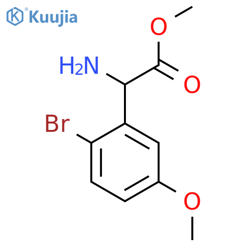 Methyl 2-amino-2-(2-bromo-5-methoxyphenyl)acetate structure