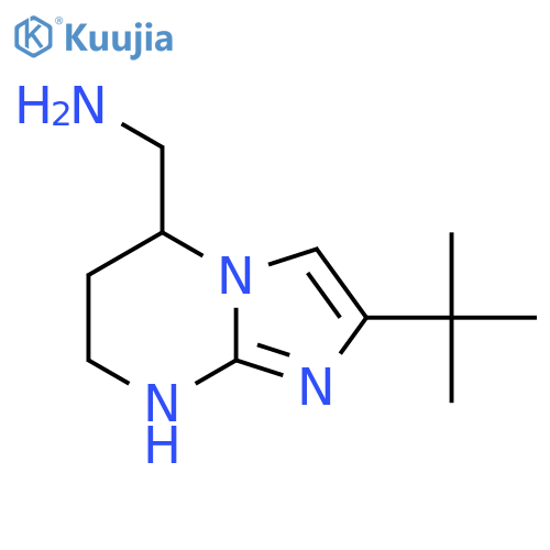 {2-tert-butyl-5H,6H,7H,8H-imidazo1,2-apyrimidin-5-yl}methanamine structure
