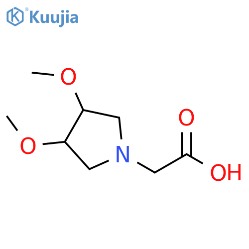 2-(3,4-dimethoxypyrrolidin-1-yl)acetic acid structure