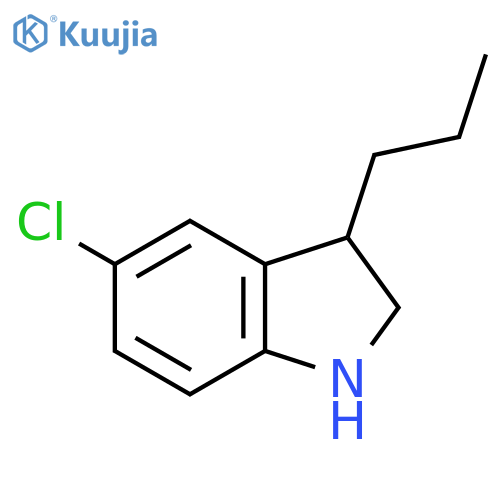 5-chloro-3-propyl-2,3-dihydro-1H-indole structure
