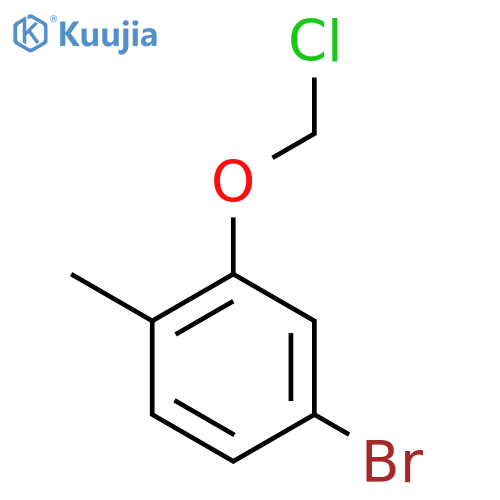 4-Bromo-2-(chloromethoxy)-1-methylbenzene structure