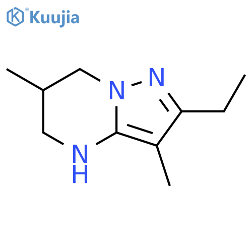 2-ethyl-3,6-dimethyl-4H,5H,6H,7H-pyrazolo1,5-apyrimidine structure