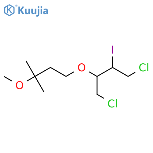 1,4-Dichloro-2-iodo-3-(3-methoxy-3-methylbutoxy)butane structure