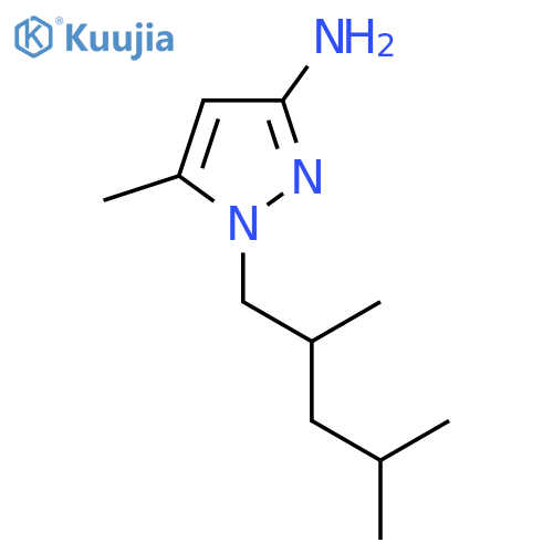 1-(2,4-dimethylpentyl)-5-methyl-1H-pyrazol-3-amine structure