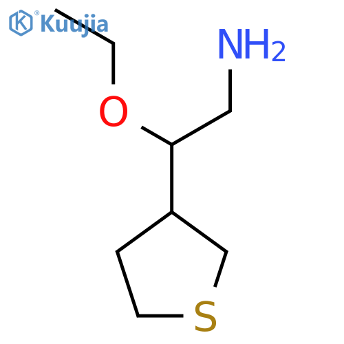 2-Ethoxy-2-(thiolan-3-yl)ethan-1-amine structure