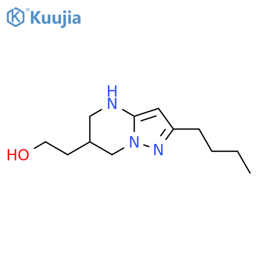 2-{2-butyl-4H,5H,6H,7H-pyrazolo1,5-apyrimidin-6-yl}ethan-1-ol structure
