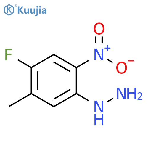 (4-fluoro-5-methyl-2-nitrophenyl)hydrazine structure