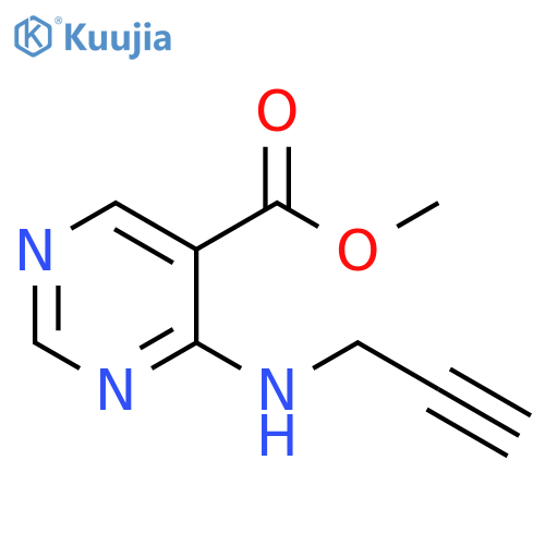 methyl 4-(prop-2-yn-1-yl)aminopyrimidine-5-carboxylate structure