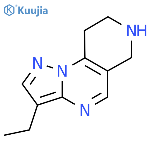 5-ethyl-2,3,7,11-tetraazatricyclo7.4.0.0,2,6trideca-1(9),3,5,7-tetraene structure