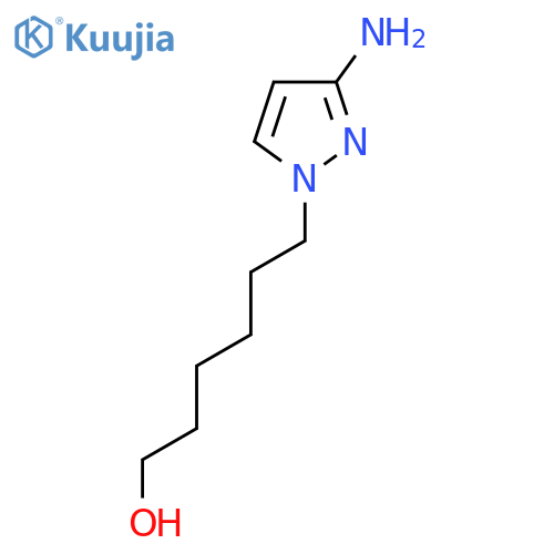 6-(3-amino-1H-pyrazol-1-yl)hexan-1-ol structure