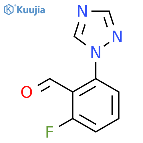 2-Fluoro-6-(1H-1,2,4-triazol-1-yl)benzaldehyde structure
