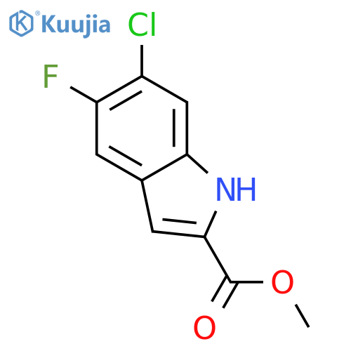 Methyl 6-chloro-5-fluoro-1H-indole-2-carboxylate structure