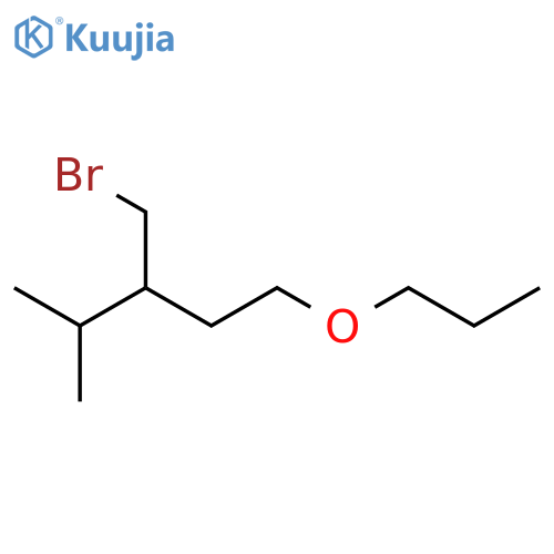 Pentane, 3-(bromomethyl)-4-methyl-1-propoxy- structure