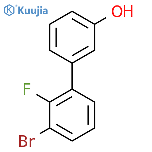 3-(3-bromo-2-fluorophenyl)phenol structure