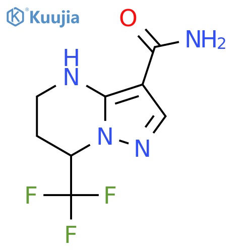 7-(trifluoromethyl)-4H,5H,6H,7H-pyrazolo1,5-apyrimidine-3-carboxamide structure