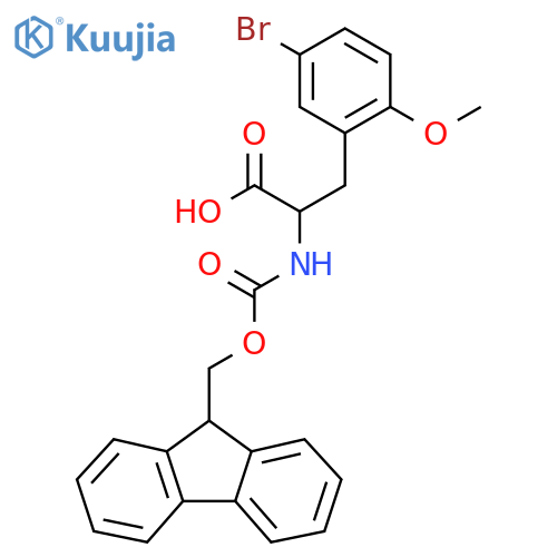 N-Fmoc-5-bromo-2-methoxy-L-phenylalanine structure