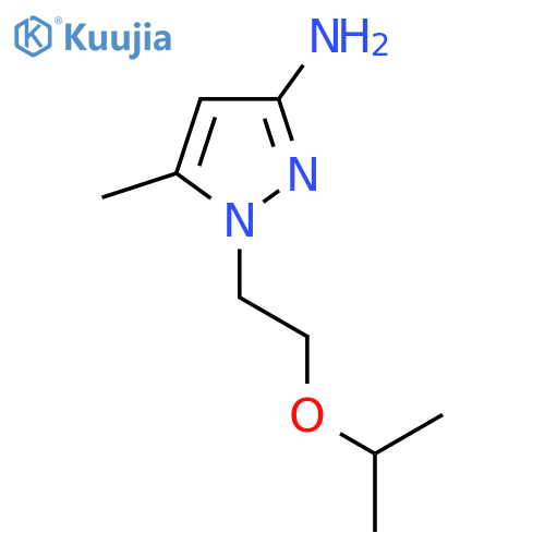 5-methyl-1-2-(propan-2-yloxy)ethyl-1H-pyrazol-3-amine structure