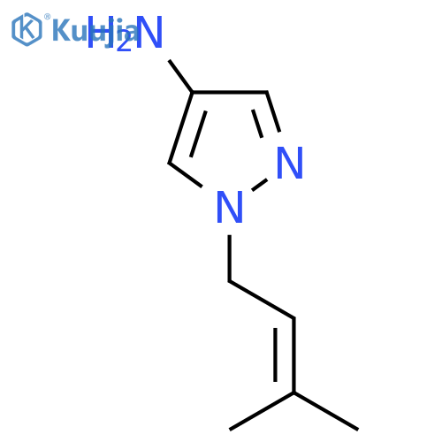 1-(3-Methylbut-2-en-1-yl)-1h-pyrazol-4-amine structure