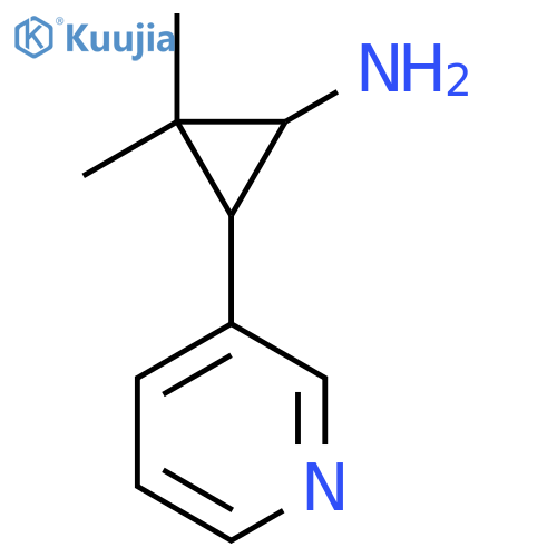 2,2-dimethyl-3-(pyridin-3-yl)cyclopropan-1-amine structure