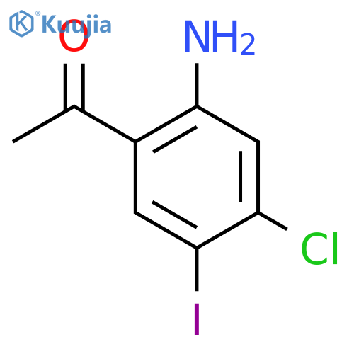 1-(2-Amino-4-chloro-5-iodophenyl)ethanone structure