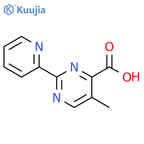 4-Pyrimidinecarboxylic acid, 5-methyl-2-(2-pyridinyl)- structure