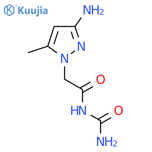 2-(3-amino-5-methyl-1H-pyrazol-1-yl)acetylurea structure