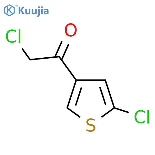 2-chloro-1-(5-chlorothiophen-3-yl)ethan-1-one structure