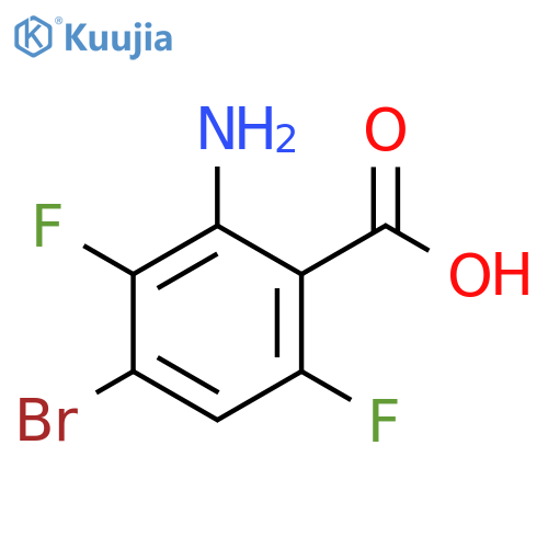 Benzoic acid, 2-amino-4-bromo-3,6-difluoro- structure
