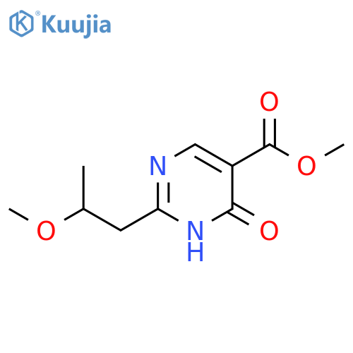 5-Pyrimidinecarboxylic acid, 1,6-dihydro-2-(2-methoxypropyl)-6-oxo-, methyl ester structure