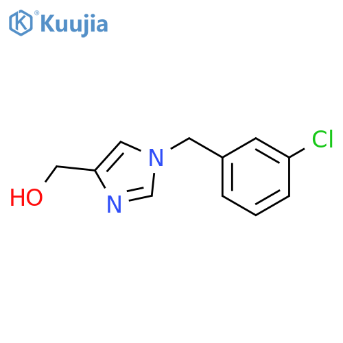 (1-(3-chlorobenzyl)-1H-imidazol-4-yl)methanol structure
