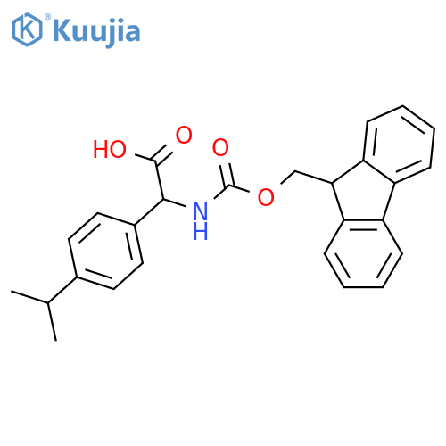 (R)-[(9H-Fluoren-9-ylmethoxycarbonylamino)]-(4-isopropyl-phenyl)-acetic acid structure