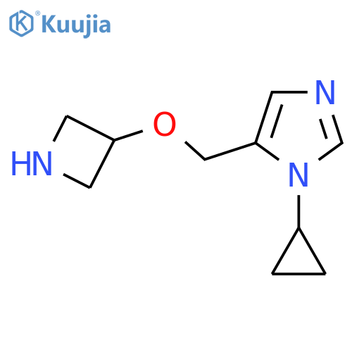 5-[(azetidin-3-yloxy)methyl]-1-cyclopropyl-1H-imidazole structure