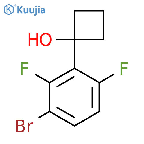 1-(3-Bromo-2,6-difluorophenyl)cyclobutanol structure