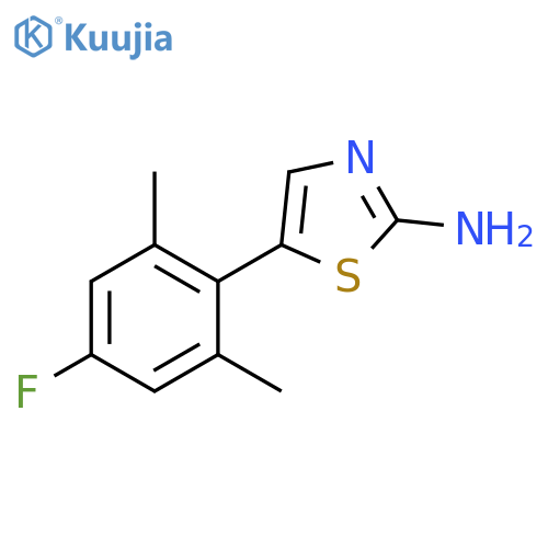 5-(4-Fluoro-2,6-dimethylphenyl)thiazol-2-amine structure