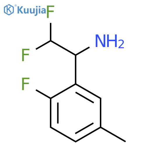2,2-difluoro-1-(2-fluoro-5-methylphenyl)ethan-1-amine structure