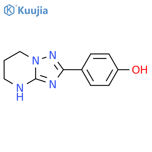 4-{4H,5H,6H,7H-1,2,4triazolo1,5-apyrimidin-2-yl}phenol structure