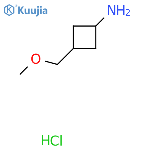 3-(methoxymethyl)cyclobutanamine;hydrochloride structure